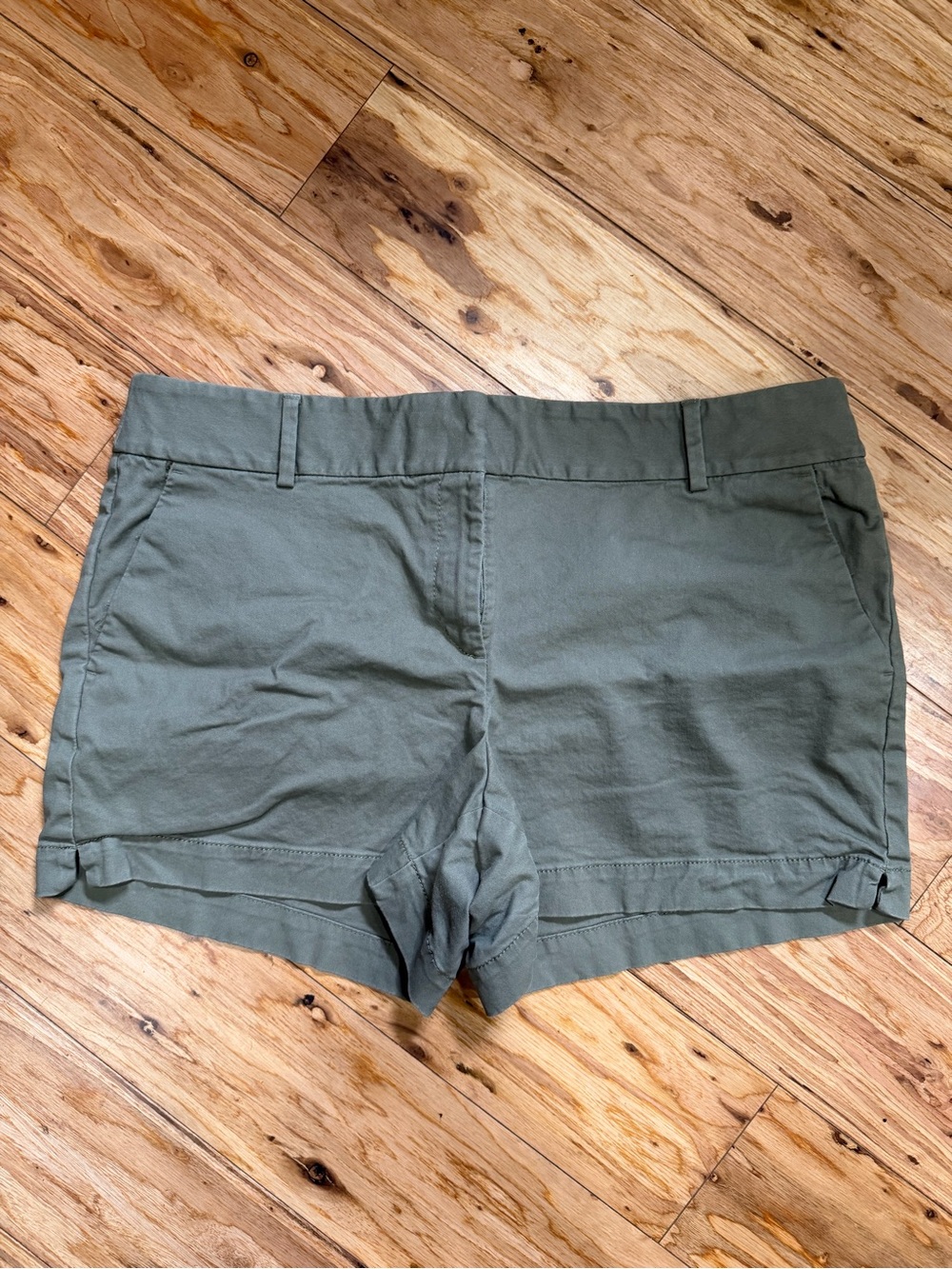 LOFT Olive Green Casual Chino Shorts